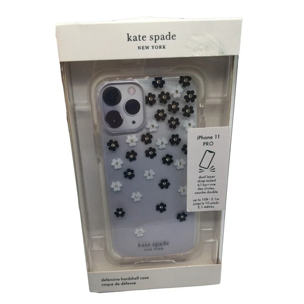 Kate Spade Defensive Hardshell Case for iPhone 11 Pro Scattered Flowers NIB